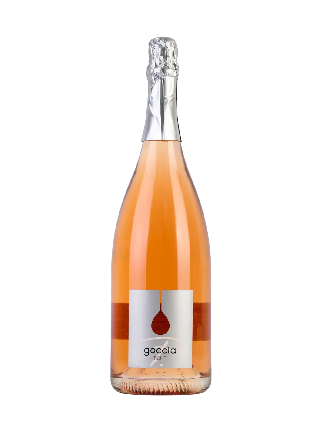 Bottiglia Goccia Rosato BRUT Frizzante Panzanello 2021, spumante rosé toscano biologico 100% Sangiovese