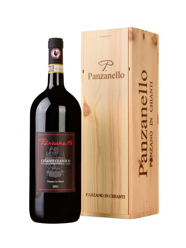 Formato magnum 1500ml Panzanello Chianti Classico 2022, vino rosso biologico toscano con affinamento in acciaio