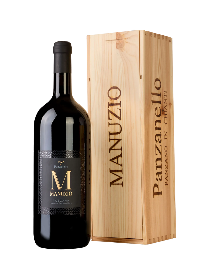 Magnum 1500ml Manuzio Supertuscan IGT Toscana Panzanello 2020, vino pregiato merlot in purezza dal grande invecchiamento